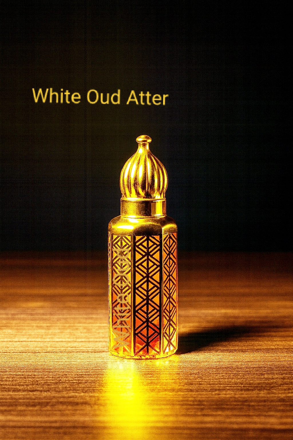White Oud Attar - 12ML premium bottle and wooden box