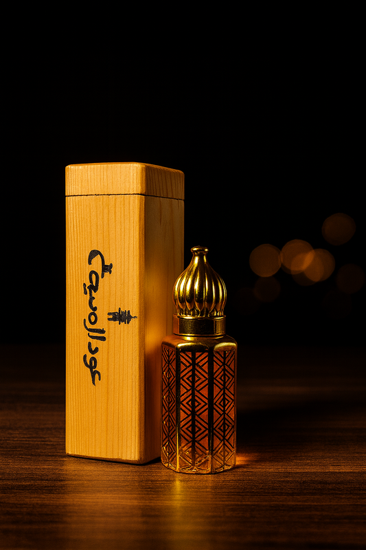 White Oud Attar - 12ML premium bottle and wooden box